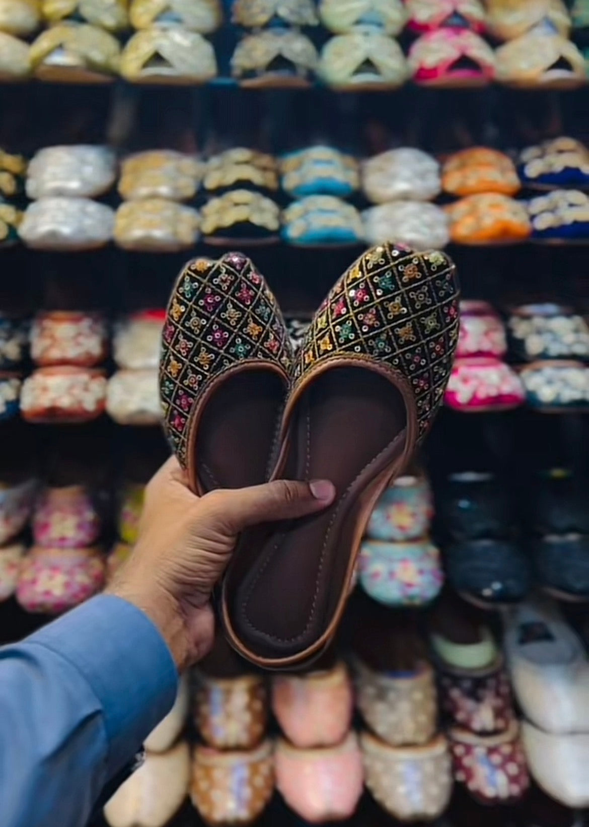 Dark Chocolate Rainbow Medicated Khussa