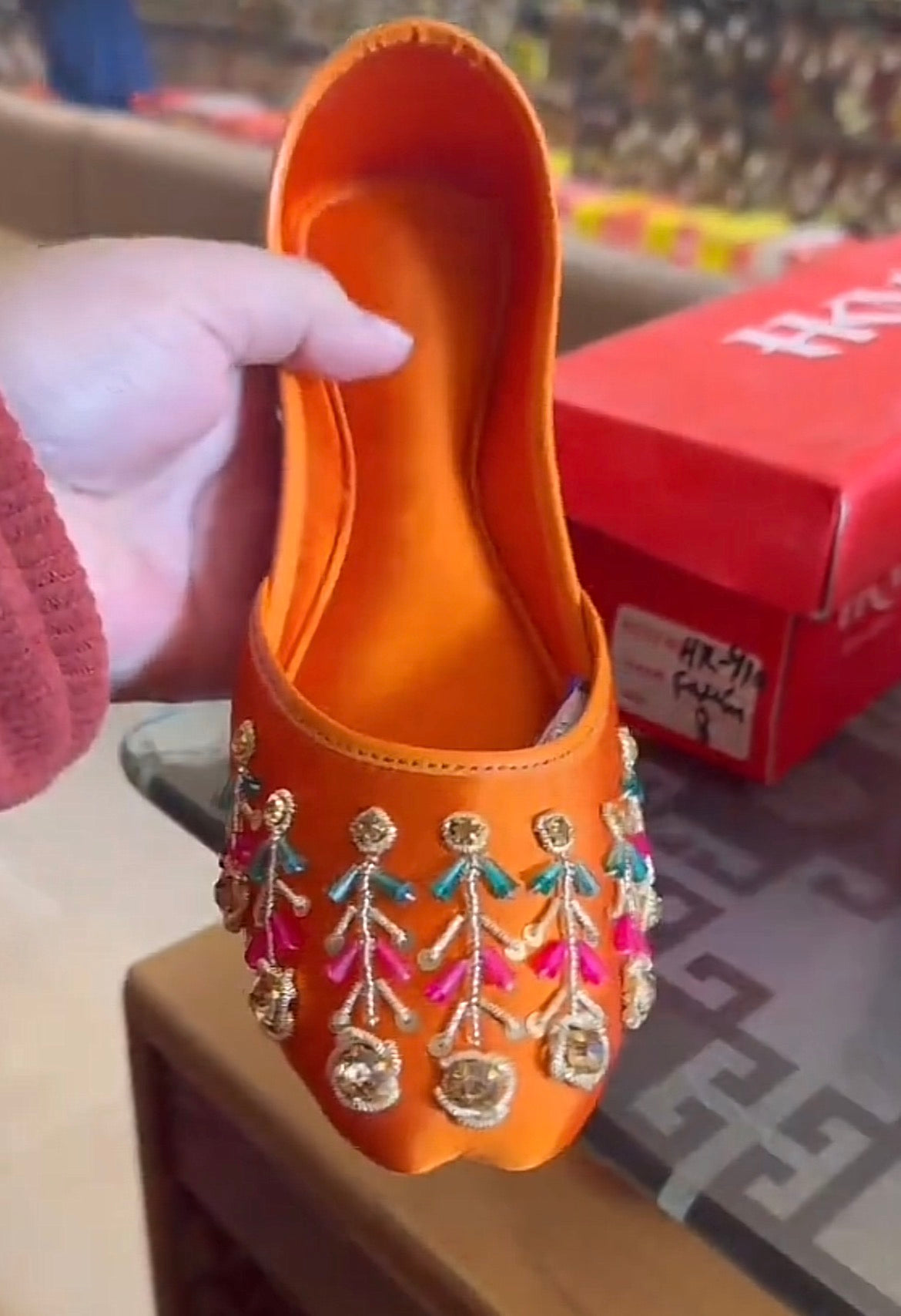 Orange Bliss Medicated Khussa